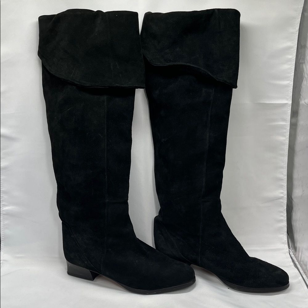 Vintage Black Suede Roberto Vianni for Neiman Marcus Over the Knee Boots